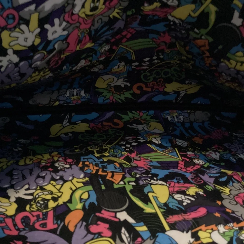 Disney reversible Laptop case black & multi color